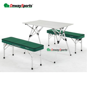 For Hot Sale Wholesale Modern Aluminum Folding <b>Table</b> <b>and</b> <b>Chairs</b> Set for Camping & Park Use-Portable Outdoor Furniture OW-103 Fol - Product Image 1