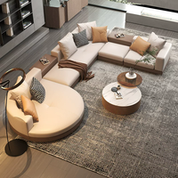 Canapé d'angle moderne en velours avec lit d'appoint et design capitonné pour le loisir dans le salon, combinaison modulaire élégante