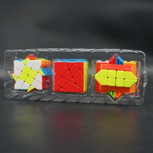 Set di Cubi Magici <span class=keywords><strong>3</strong></span> Pezzi <span class=keywords><strong>4</strong></span>*<span class=keywords><strong>4</strong></span> Fisher Windmill Axis Speedcube Giocattoli per Bambini - Product Image 3