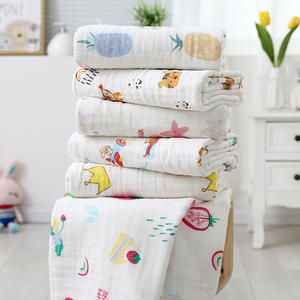 Serviette de bain pour bébé en gaze de coton à quatre couches, utilisable toute l'année, <span class=keywords><strong>couverture</strong></span> pour nouveau-né et sac de <span class=keywords><strong>naissance</strong></span> - Product Image 6