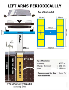 Lève-voiture <span class=keywords><strong>hydraulique</strong></span> à un seul poteau Trihero 4T, prix du lève-voiture à un seul poteau, lève-voiture pour lavage de voiture - Product Image 5