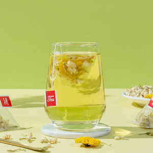 Sachets de thé triangulaires personnalisés à faible MOQ, directement de l'usine, en pure infusion naturelle de trois fleurs : chrysanthème, jasmin et <span class=keywords><strong>chèvrefeuille</strong></span> - Product Image 3