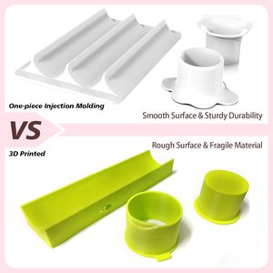 Ensemble de moules à biscuits réutilisables et écologiques <span class=keywords><strong>avec</strong></span> <span class=keywords><strong>poussoir</strong></span> et plateau |   Couleur personnalisée |   Plastique non imprimé en 3D |   Double cavité de 1,75 pouces | - Product Image 2