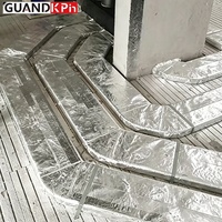 Conduit plat rectangulaire isolé pour plancher, résistant à l'écrasement, en PVC 256*48mm, pour système à cinq constantes, à prix compétitif