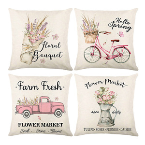 Housse de coussin printemps 2026, imprimé lavande, élégante fleur, décoration intérieure, petites housses de coussin - Product Image 4