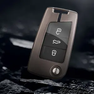 Auto Remote Sleutel Covers Protect Tpu Houder Lederen Case Accessoires Sleutelhanger Shell Tas Voor Vw Bora Sagitar Lavida Tiguan Santana