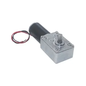 DC12V 24V couple puissant Geotor métal Turbo boîte de vitesses à vis sans fin type-D arbre inversé basse vitesse 70kg.cm moteur à engrenage à vis sans fin autobloquant - Product Image 4