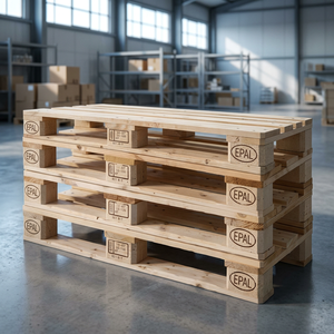 Euro Palets de madera Simple y doble cara 1200X800 Plástico Euro Palets de madera disponibles a un precio barato - Product Image 3