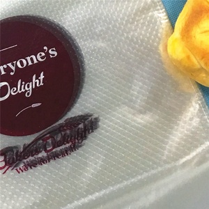 Sacs en plastique transparent micro-perforés personnalisés avec logo d'usine, de qualité alimentaire, pour boulangerie, légumes, sacs à poignée - Product Image 2