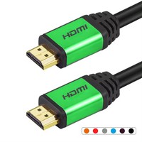 Câble personnalisé 2M 2.0 haute vitesse plaqué or pour moniteur HDTV 4K 2160p 3D lecteur DVD PVC flexible de qualité supérieure