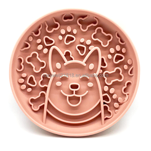 Varywell Dog Face Silicona Tamaño personalizado Rosa Biothane Pet Dog Mat Food Sniffer Slow Feeder Bowl con <span class=keywords><strong>Lickimat</strong></span> - Product Image 1