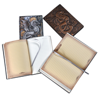 Carnet de notes de voyage A5 personnalisé en cuir de haute qualité, sublimation, motif Dragon