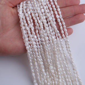 4-5mm all'ingrosso di acqua dolce Keshi barocco perle naturali per la creazione di gioielli - Product Image 2