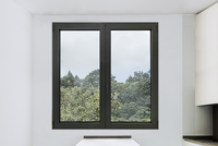 Système de fenêtre coulissante en alliage d'aluminium à rupture de pont thermique moderne, haute étanchéité, insonorisation, caractéristiques pour les applications d'escaliers de villa