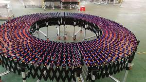 Uitbreidingsvrije Rollenbaan Productielijn Draagbare 90 Graden 180 Graden Draaiende Niet-Aangedreven Rollenbaan - Product Image 3