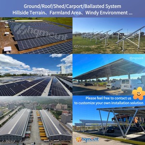 Poteau solaire vertical montage plat poteau panneaux photovoltaïques clôture zinc instal système de montage de charpente pour fotovoltaico da balcone - Product Image 6