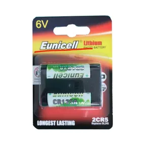 Eunicell 2CR5 6v batteria 6203 non ricaricabile al litio professionale