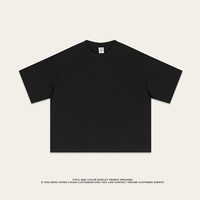 240G Heavyweight Blank Plain Solana Custom Print Logo O-hals Korte Mouw Streetwear T-shirt Oversized Luxe Boxy Cropped