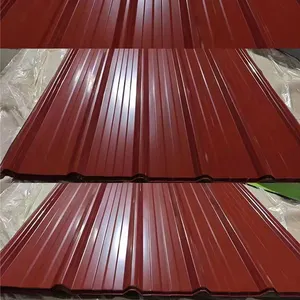 Precio barato hoja de techo corrugado de aluminio hoja de techo corrugado recubierto de color para la construcción