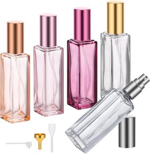 <b>30ml</b> Colored Glass Container for Essential Oil Rotate and Twist Aluminum Sprayer <b>Perfume</b> Empty <b>Bottle</b> Cosmetics Glass Containers - Product Image 1