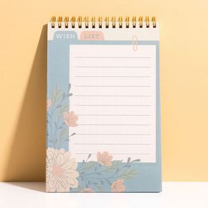 Carnet de notes promotionnel en tissu A5/A6 avec reliure spirale et fil doré personnalisé, avec boîte cadeau - Product Image 2