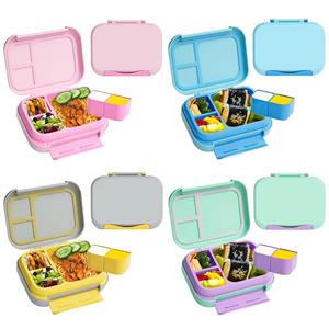 Wholesale Customized Leak-proof Heatable Stainless Steel School Kids <b>Lunch</b> <b>Box</b> Set BPA Free 3 Compartments Cute Bento <b>Tiffin</b> <b>Box</b> - Product Image 4