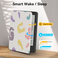 Casing E-Reader Magnetik Kustom, Smart Wake Sleep, untuk Kindle dan Kobo, Pelindung dengan Tali Pegangan