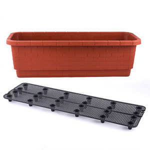 Macetas rectangulares grandes para exteriores, macetas de jardín de plástico, macetas de verduras de gran tamaño, maceta cuadrada de flores para balcón - Product Image 2