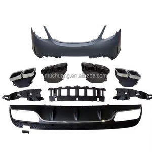 2014-2020 Ben/z <span class=keywords><strong>classe</strong></span> <span class=keywords><strong>C</strong></span> W205 posteriore paraurti posteriore diffusore tubi di coda di aggiornamento in stile moderno in plastica nuovo di zecca per il modello - Product Image 1