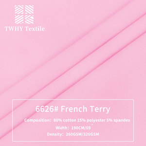 Cotton Polyester Stretch <strong>Fabric</strong> Double Sided Anti-Wrinkle 80%Cotton 15%Polyester 5% Spandex <strong>Fabric</strong> Suitable For T-Shirt Dresses
