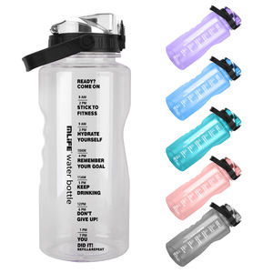 Botella de agua de gimnasio transparente de 2,2 litros con logotipo personalizado Mlife para <span class=keywords><strong>hombres</strong></span> para hervir agua <span class=keywords><strong>y</strong></span> acampar - Product Image 1