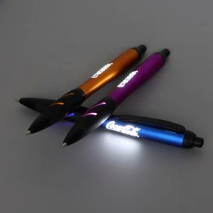 Multifunction Sports Plastic <b>Ball</b> Pen 1.0mm Black <b>LED</b> Light Novelty for for Promotional Business Gifts - Product Image 3
