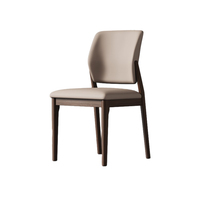 Nouvelle Chaise de Salle à Manger Mobile en Bois Massif, Style Italien Moderne, pour Restaurants et Bars Domestiques 2026