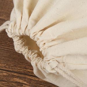 Commercio all'ingrosso personalizzato di grandi dimensioni <span class=keywords><strong>Eco</strong></span> 100% di cotone di stoccaggio biancheria borsa di cordone per la raccolta di vestiti sporchi - Product Image 3
