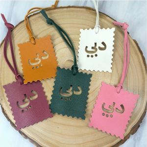 Pu Leather <b>Bag</b> Arabic Letter Alain Key Fashion Pendant Handbag <b>Charm</b> Decoration Purse Keychain for Ladies - Product Image 1