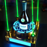 Présentoir de Bouteille LED XO Écologique, Recyclable et Rechargeable pour VIP avec Éclairage Laser