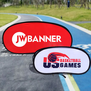 Al Aire Libre de impresión personalizada Vertical Pop Out Sideline a <span class=keywords><strong>Frame</strong></span> Banners Triangle Pop Out Banner para publicidad al aire libre - Product Image 5