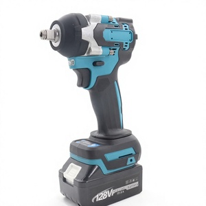 Llave de impacto eléctrica sin escobillas de iones de litio de alto torque 800N, destornillador recargable de grado industrial con portabrocas de impacto - Product Image 2