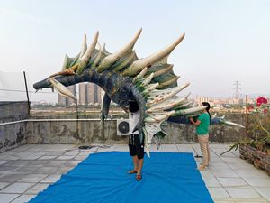 โมเดลมังกรอามัตสึพีวีซีเป่าลมแบบกำหนดเอง ของเล่นนักล่าสัตว์ประหลาด สำหรับตกแต่งงานปาร์ตี้และของสะสมสำหรับแฟนๆ - Product Image 3