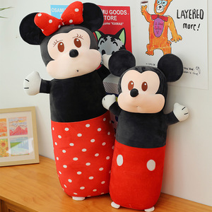 Dễ thương Mickey chuột <span class=keywords><strong>Minnie</strong></span> Chuột giường Comforter PP bông đầy xi lanh sang trọng gối rửa sinh nhật hỗ trợ giấc Ngủ Thú nhồi bông - Product Image 1