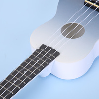 Ukulélé 21 pouces direct usine avec cordes en nylon colorées personnalisable guitare débutant en bois de tilleul prix de gros
