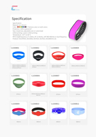 Pulsera de Silicona Impermeable con Logotipo Personalizado, RFID NFC de 13.56MHz, de Largo Alcance, para Control de Acceso y Gestión de Membresías en Hoteles, Spas y Gimnasios