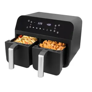 8-in-1 DualZone Technology 2-Basket Air Fryer With 2 Independent Frying Baskets