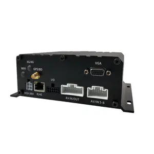 HYFMDVR Trailer Bus sekolah 1080P HDD kartu SD manajemen armada keamanan CCTV sistem DVR truk keamanan 6CH kamera MDVR dengan GPS