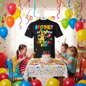 Camiseta a juego para la familia de dinosaurios, hermano del cumpleañero - Product Image 3
