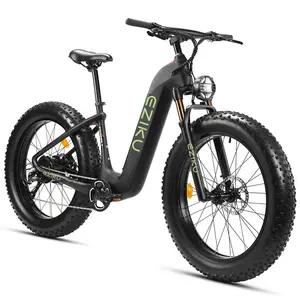 वयस्कों के लिए Eziku 1000W इलेक्ट्रिक माउंटेन बाइक 20Ah सैमसंग रिमूवेबल बैटरी फैट टायर ऑयल फोर्क्स के साथ पुरुषों के लिए इलेक्ट्रिक फैट बाइक