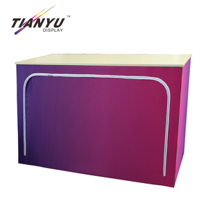 Bancone Pieghevole Riutilizzabile Rosa per Fiere ed Esposizioni con Illuminazione LED Integrata - Product Image 6