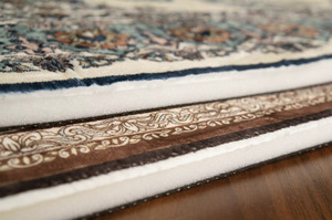 Alfombra de Oración Persa Rectangular con Patrón Geométrico, Pelo Plano, Espuma de Alta Densidad de 17 mm de Grosor, Base de Goma Antideslizante, Poliéster - Product Image 4
