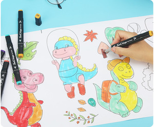 Marqueur à double pointe 12/48/60/80/100 couleurs, stylo marqueur permanent à double pointe, fournitures scolaires d'art, marqueurs de dessin manga pour enfants - Product Image 6