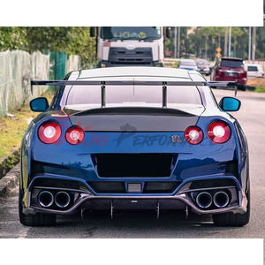 Gtr R35 Vars Phong Cách Phía Sau <span class=keywords><strong>Bumper</strong></span> Sợi Carbon Phía Sau Khuếch Tán Cho Nissan R35 GTR 2008-2023 - Product Image 3